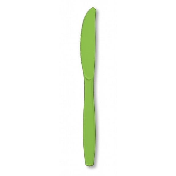 Premium 24 Count Plastic Knives -  Fresh Lime