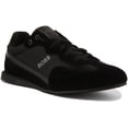 thumbnail image 1 of Boss Rusham Low Men's Low Top Lace Up Synthetic Trainers In Black Size 10, 1 of 6