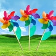 thumbnail image 5 of DIY Wood Stick Yard Ornaments Garden Decor Kids Toy Wind Spinner Windmill 32CM, 5 of 8