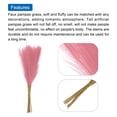 thumbnail image 4 of 15uds Imitación Pampas,21/55cm Falso Pampas Decoración para Sala Habitación Fiesta Pared Jarrón Boda Decoración,Rosa, 4 of 7