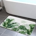 thumbnail image 2 of Tropical Leaves Bath Mat, Green Banana Leaf Bath Rug, Non Slip Bathroom Rug, Floral Botanical Plant Bathroom Decor 17x29 Inch, 2 of 2