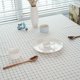 thumbnail image 3 of Tablecloths Cotton Linen Tablecloth for Rectangle Tables, Checkered Tassel Table Cloth Dust-Proof Rectangular Table Cover for Kitchen Dinning Tabletop Home(140*180cm, White Checked), 3 of 5