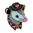 thumbnail image 1 of Vitrail Fait Main avec Design Animal Opossum Hibou Ornement Suspendu pour Intérieur, 1 of 4