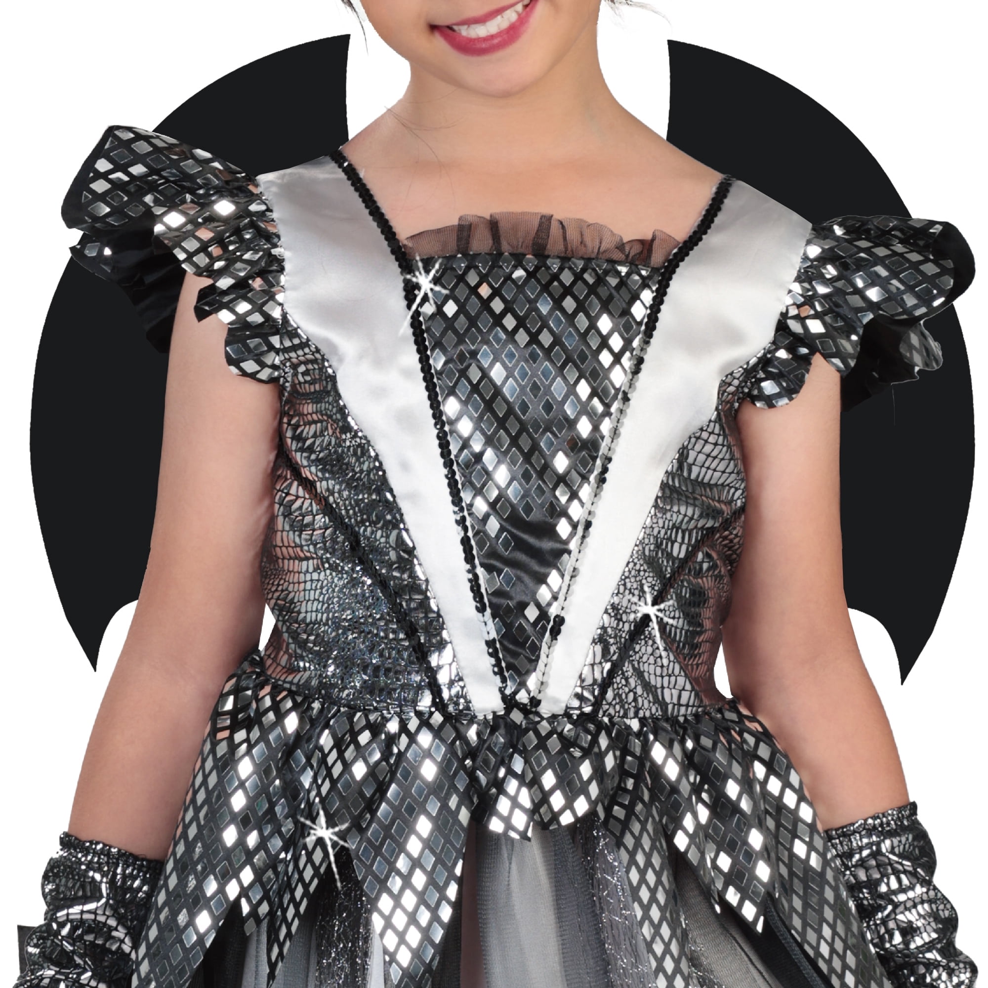 Dazzling Dragon Halloween Costume for Children, Girl's Size S (6/6x), by Way to Celebrate