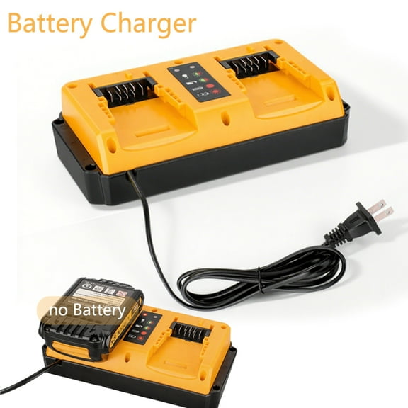 90W Fast Charger Dual Port for DeWalt 18V-20V Li-ion Batteries DCB207 DCB206 DCB204