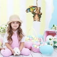thumbnail image 3 of Binwennn Retro Easter Wooden Decorations Rabbit Wooden Hollow Rural Farmhouse Easter Home Decorations Suitable For Tree Family Party Decoration Popcorn Garland Mini Easter Eggs Fan Chain Decorative, 3 of 3