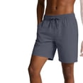 thumbnail image 2 of Mens All Day Comfy Pull-On Shorts 7" - Golf Casual Elastic Waist Quick Dry Cooling Shorts for Athletic Daily with Pockets Big and Tall Size S-4XL Gray, 2 of 9
