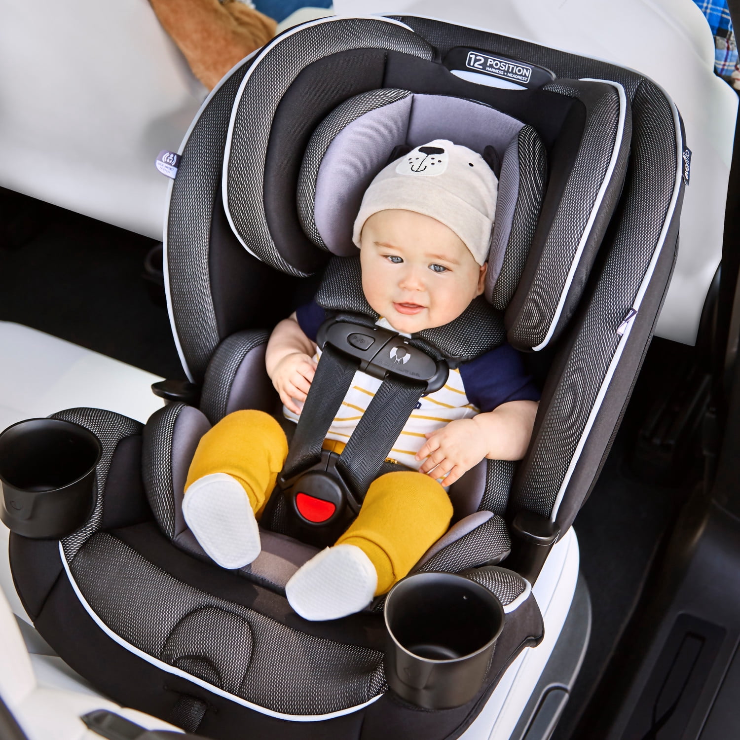 Evenflo EveryKid 3-in-1 Convertible Car Seat, Maya Coral, Infant - 12 years