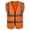 Orange, variant on Kids Reflective Sleeveless Jacket, Zipper Safety Vest For Outdoor Activities, Student Work Clothes & Cycling Gear Yellow 12 Years