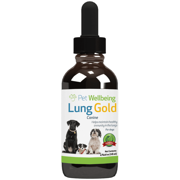 Pet Wellbeing Lung Gold for Dogs Natural Breathing support for