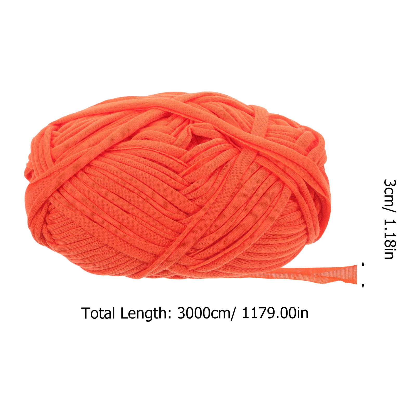Raindrops Handmade Orange Crochet Yarn for Knitting, Crafting, Projects, and Unique Home Decor Creations