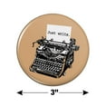 thumbnail image 3 of Just Write Antique Typewriter Writer Author Kitchen Refrigerator Locker Button Magnet, 3 of 5