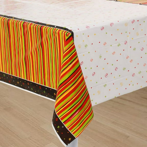 Various Plastic Tablecloth, Multicolor