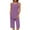 Purple, variant on SwiftWear Summer Women's Polka Dot Pajama Set - Soft Round Neck Tank & Capri Pants Breathable Stretch Fabric Cozy Womens Loungewear & Sleepwear Perfect Gift for Her