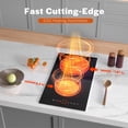 thumbnail image 3 of Estufa eléctrica infrarroja Cooktop Empava 3000W con 2 quemadores, 3 of 7