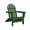 Forest Green, variant on DuroGreen Adirondack Chair Made With All-Weather Tangent Sustainable Lumber, Oversized, High End Classic Patio Furniture for Porch, Lawn, Deck, or Fire Pit, White