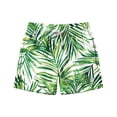 thumbnail image 1 of Zpanxa Kids Shorts Polyester Spandex Print Pattern with Drawstring Elastic Waistband Casual Swim Trunks 6-7 Years, 1 of 7