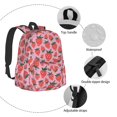 thumbnail image 6 of Goofa Cartoon Strawberry Pattern Backpack for Students – Large Capacity, Lightweight with Adjustable Shoulder Straps, Perfect for School, Travel, 6 of 7