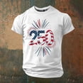 thumbnail image 2 of 250Th Anniversary Graphic Print Short Sleeve T Shirt Casual Comfort Usa 250Th Graphic Tees Men White XXXXXXL, 2 of 4