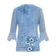 thumbnail image 5 of Cárdigan para mujer, estampado floral, manga abullonada, holgado, blusa, tops, manga 3/4, volantes, botones delanteros abiertos, cárdigan para mujer, 5 of 5