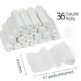 LotFancy Gauze Bandage Roll, 36 Pack, 4 in x 4 Yards Sterile Gauze Wrap