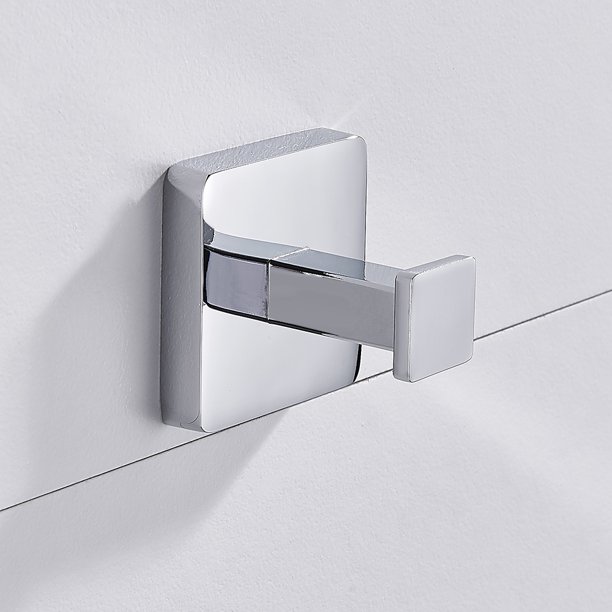 Muyoka At Hook Toalla Bata Soporte Percha Ganchos Cromo de alto brillo Accesorio de baño Muyoka Hogar