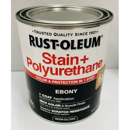 ebony stain polyurethane quart oleum rust rustoleum poly