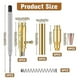 thumbnail image 3 of Set of 6 Slim Pens, Multi-Color Wooden Swivel Pen Set with Refill Shaft Bolt-On Ballpoint Pen for D, 3 of 5
