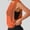 c01Orange, variant on Women's Sleeveless Mesh Workout Hooded Top Gym Activewear Crop Tank Top Open Side Shirt for Athletic Exercise Running White S