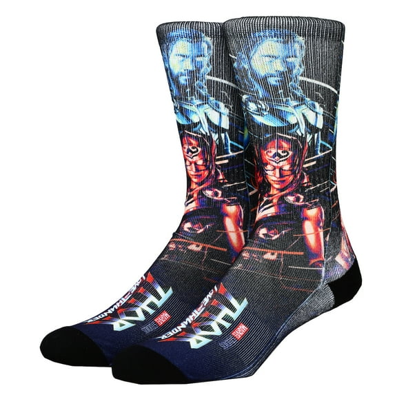 Thor Love And Thunder Character Poster Athletic Crew Socks for Men