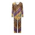 thumbnail image 4 of Ensembles de Pyjama pour Femmes 2 Pcs, Ensemble de Pyjama Décontracté Uni pour Dames avec Haut et Pantalon, 4 of 5