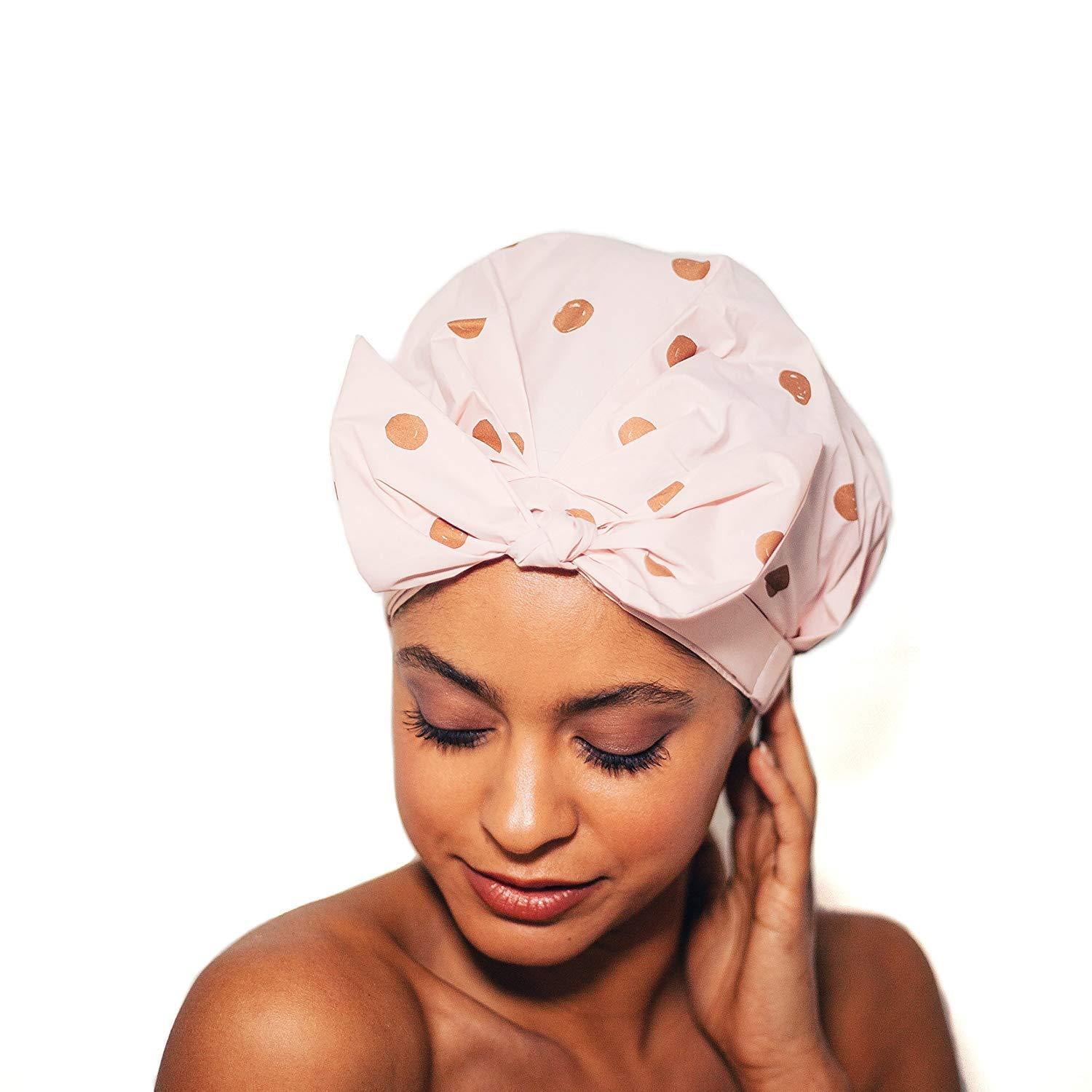 Kitsch Kitsch Luxury Shower Cap for Women Waterproof, Reusable