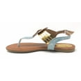 thumbnail image 2 of Victoria K Women's Gold Rings Metallic Sandals, 2 of 4