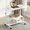 White, variant on LIFERECORD Adjustable Height Standing Desk 31.5", Portable Rolling Desk on Wheels, Mobile Computer Desk with Lockable Wheels & 2-Tier Storage for Small Spaces Home Office