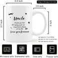 thumbnail image 5 of Uncle Coffee Mug,Best Uncle Gifts,Fathers Day Birthday Christmas Gifts From Niece Nephew,Thank You For Being Such An Important Piece Of My Life Coffee Mug 11oz, 5 of 5