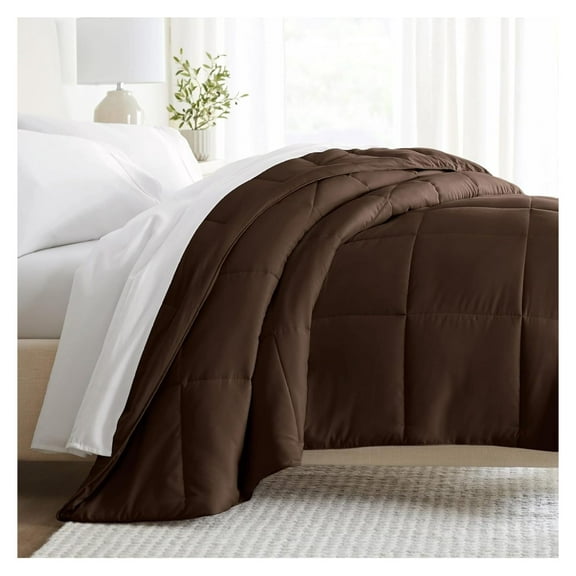 Comforter (1 Piece - Chocolate) - Bring Luxury Home with Our Soft and Lightweight Down Alternative Comforters Size - Can Also fit as XL Comforter Twin/Twin XL