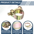 thumbnail image 4 of Uxcell 3pcs T-Bolt Hose Clamp 140-148mm (5.51-5.83") Galvanized Carbon Steel Adjustable Intake Radiator Pipe Clamps for Automotive Plumbing Industrial Pipes, 4 of 6