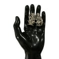 thumbnail image 3 of 925 Sterling Silver Semi Solid Antique Theme Ganesh & Lakshmi / Laxmi idol (Figurine #29), 3 of 7