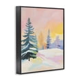 thumbnail image 2 of Stupell Industries Modern Winter Forest Snowscape in Pastels Black Framed Giclee Art, 11 x 14, by The Prints Vibe, 2 of 8