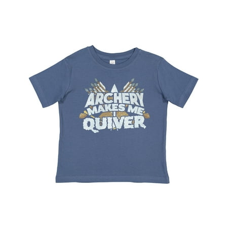 

Inktastic Archery Makes Me Quiver Bowhunting Gift Toddler Boy or Toddler Girl T-Shirt