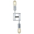 thumbnail image 7 of JONATHAN Y Turing 18.7" 2-Light Metal LED Wall Sconce, Chrome, 7 of 7