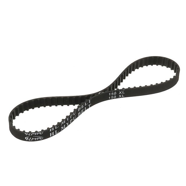 1 correa de distribución 150xl037, 75 dientes, 10mm de ancho, correa dentada de goma negra, correas de transmisión de accionamiento positivo LingWen 8390615556026
