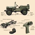thumbnail image 4 of RC Crawler Skymaker Willys MB Jeep 4x4 Doble Batería, 4 of 6