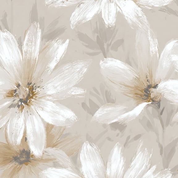 Peel and Stick Wallpaper Neutral Colour Abstract Floral fashion textiles backgrounds Wall Mural 23.6in x 9.8ft Self Adhesive Removable Wall Paper Renter Friendly Wallpaper for Bedroom Bathroom