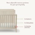 thumbnail image 4 of Little Seeds Little Seeds Sprig 6-in-1 Convertible Crib, Whitewash Natural, 4 of 11