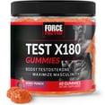 thumbnail image 1 of Force Factor Test X180 Gummies Testosterone Booster for Men with Tongkat Ali, Horny Goat Weed, Tribulus Terrestris, Fenugreek, & Black Maca, Supplement Men, Berry Punch, 60 Gummies, 1-Pack, 1 of 5