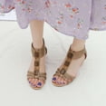 thumbnail image 5 of BadPiggies Wedge Sandals for Women Open Toe Casual Summer Roman Mid-Heel Breathable Beach Sandals, 5 of 10