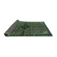 thumbnail image 2 of Ahgly Company Indoor Square Persian Turquoise Blue Traditional Area Rugs, 4' Square, 2 of 4