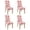 Grapefruit Fruit, variant on 4 Pcs Dining Chair Slipcover High Stretch Removable Washable Kitchen Chair Slipcovers for Home Party Hotel Wedding Ceremony, Universal Size (peach)