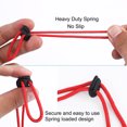 thumbnail image 4 of Uxcell 6 Pcs Spring Cord Locks Plastic End Fastener Double Holes Clip Rope Toggle Stoppers Sliders, Black #1, 4 of 7